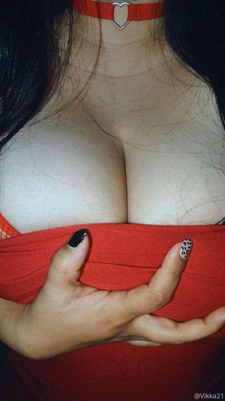 Would you like to cum looking at my big tits, write me and w..