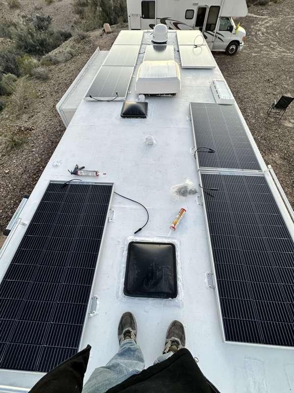 NINE panels mounted!!! 