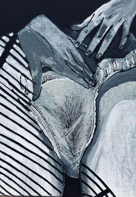 See-through panties . 