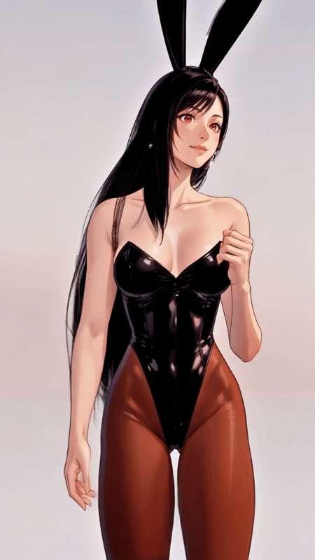 Tifa in bunny suit