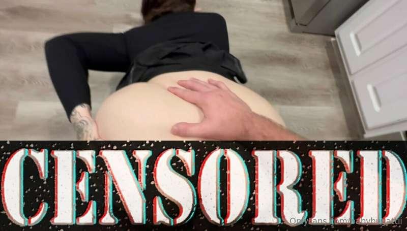 LiL goth sluut gets on her knees for you 💦BJ/Doggy/w/cumshow..