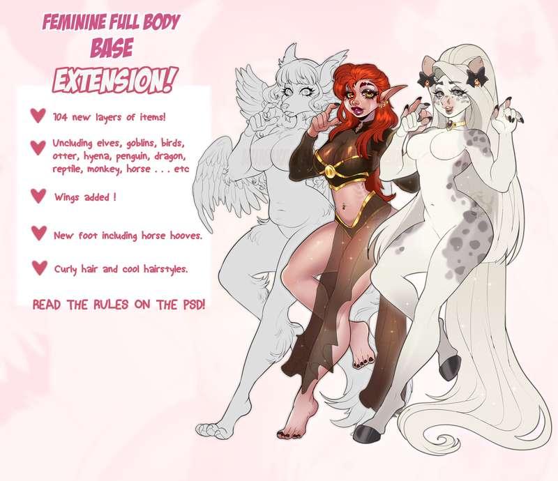 ✨Feminine Full body BASE ✨ EXTENSION ✨