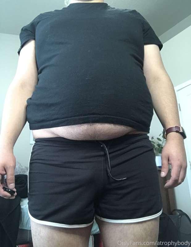 So, either my black T-shirt shrunk or my belly has gotten la..