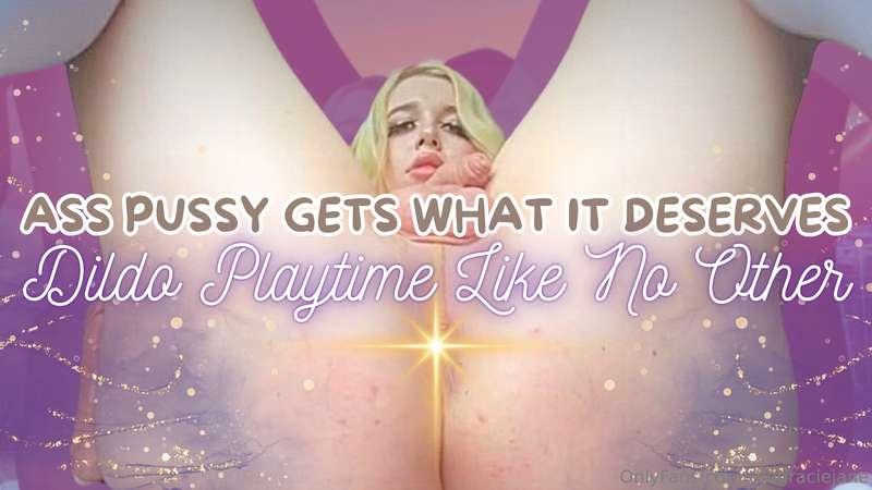 Stuffed my ass pussy so full tonight it had me whimpering in..