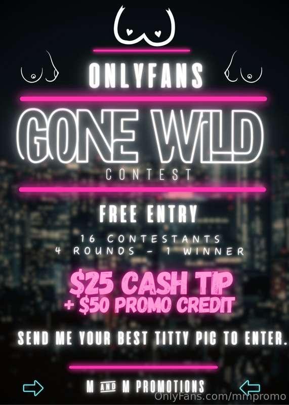 𝗢𝗻𝗹𝘆𝗙𝗮𝗻𝘀 𝗴𝗼𝗻𝗲 𝗪𝗜𝗟𝗗🔥🍒

New Free Entry contest🎉🎉
Great exposur..