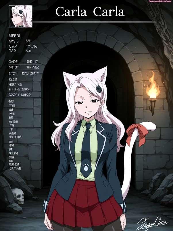 Carla (Human Form) of Fairy Tail Sexy Poses [Gen 2.5]