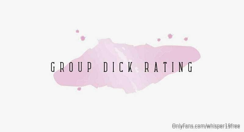 Want a GROUP dick rating??  Me and my friends are feeling na..