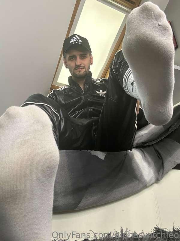 Sniff my stinky white socks boy 😈