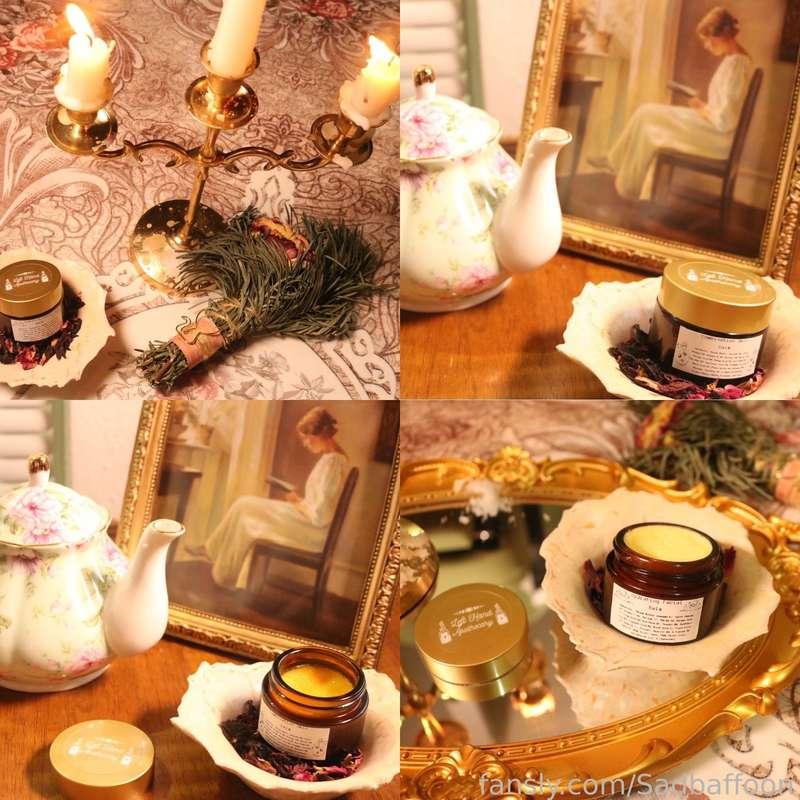 face balms and body butters drop on my site tomorrow night! here are the product pictures i’ve gotten done today 🌚