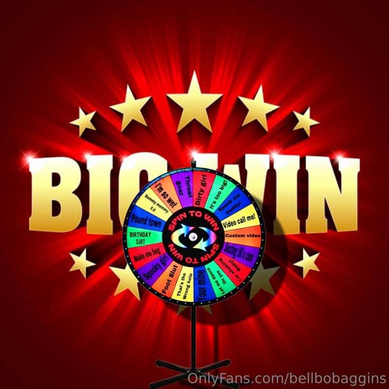BABYS NEW SPIN TO WIN 🏆✨

1 SPIN - 15$
2 SPINS - 25$
3 SPINS..
