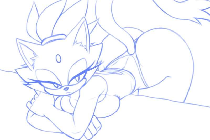Blaze the Cat (WIP + Nude)