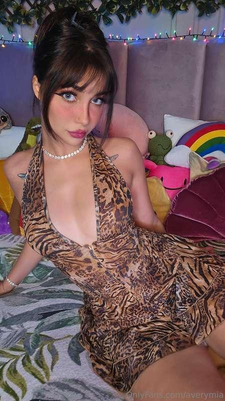 Fierce, wild, and untamed—just like the dress I’m rocking to..