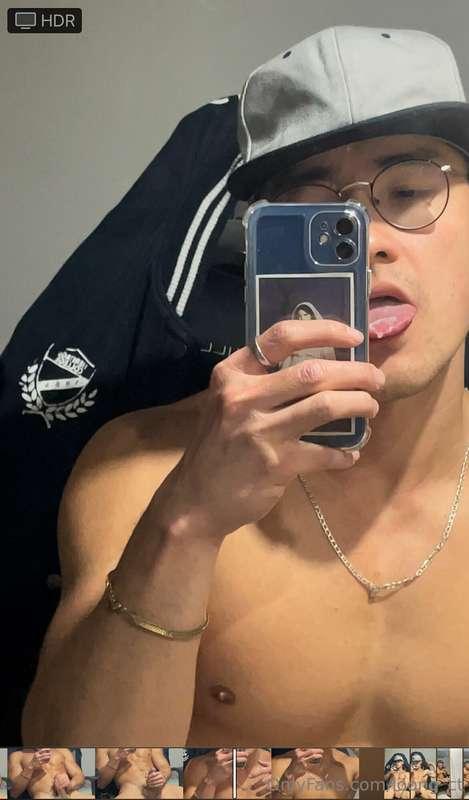 5 min video
Tasting  my own cum at the end 😈