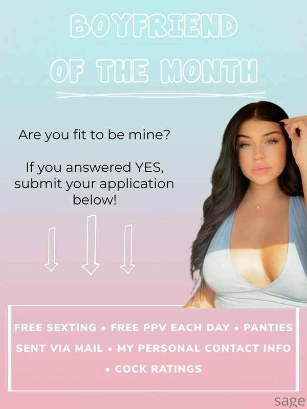 𝗪𝗜𝗟𝗟 𝗬𝗢𝗨 𝗕𝗘 𝗠𝗬 𝗕𝗢𝗬𝗙𝗥𝗜𝗘𝗡𝗗? 💕
Unlock to complete my ‘BOYFRIEND..