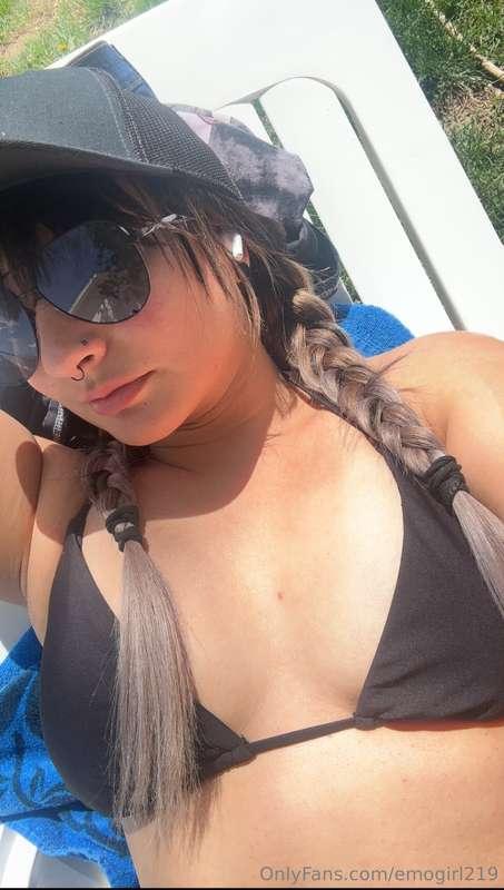 Hair in braids and a bikini what more could you want ;)