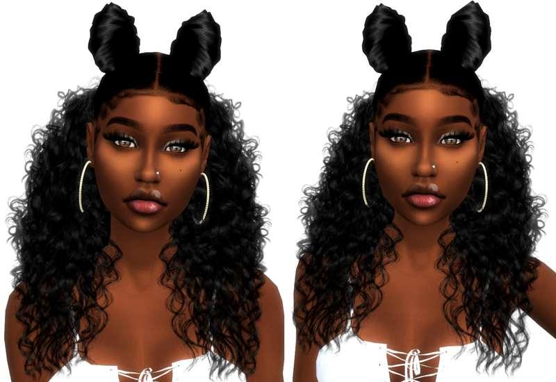 Two Bun Up/Down hair- For all ages :)
