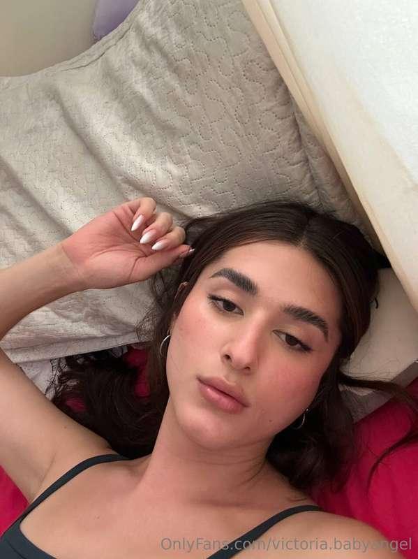 In bed, a little hungover but hornier than always
