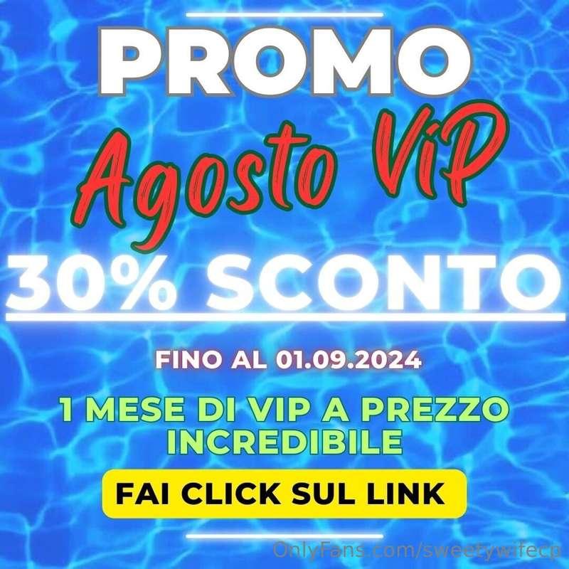 🔥 PROMO AGOSTO! Da oggi e per tutto il mese di Agosto, SCONT..