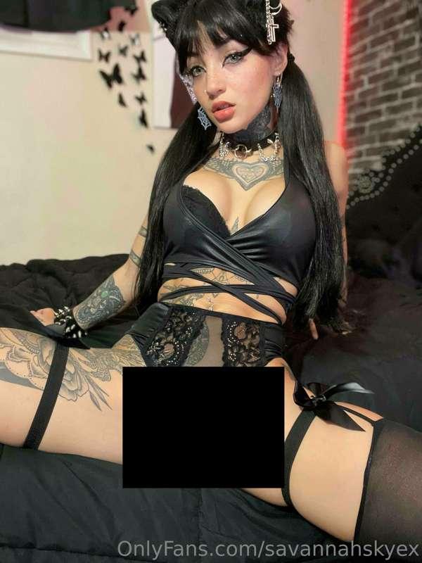 Panties are SHEER af...full view of my lips 🐱