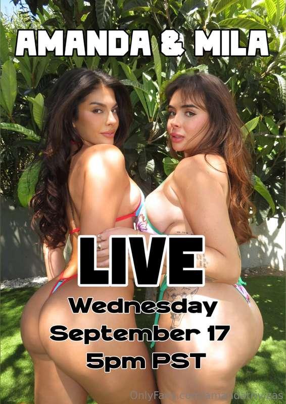 I’m SOOOOO excited for our LIVE tonight! We’ll be starting o..