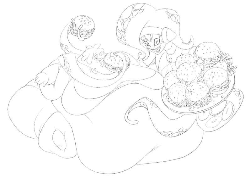 Aqua and Meii (Lineart)