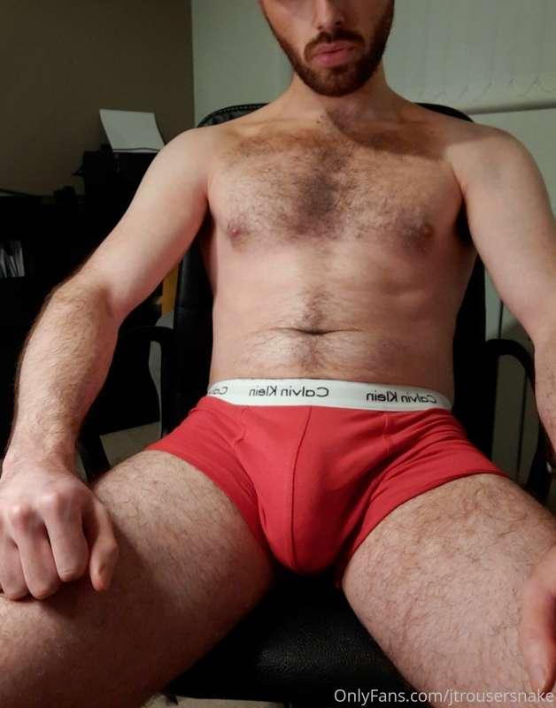 Xmas season has begun so giving the red boxer briefs a stret..