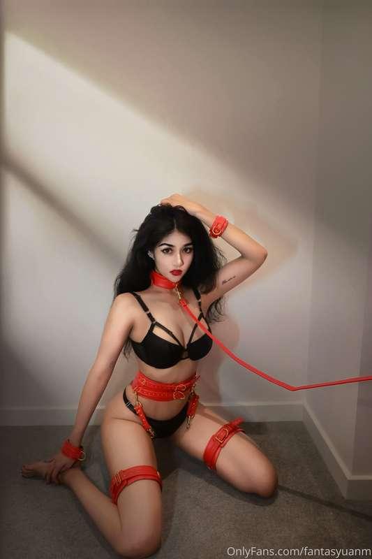 tie me up like this… im all urs honey  this is me kneeling r..