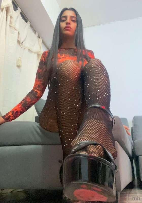 Spread your legs , I’ll step on you until you have no balls ..