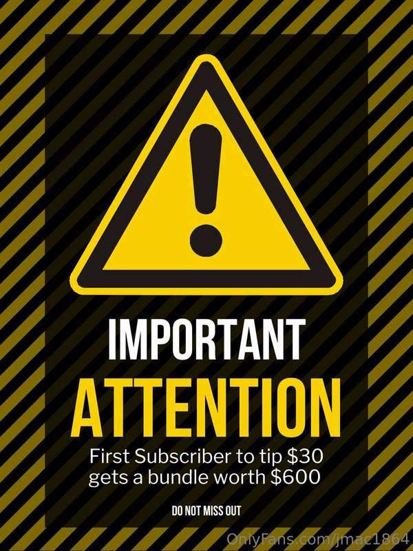 FIRST 5 SUBSCRIBERS TO TIP $30 WILL GET A BUNDLE OF CONTENT ..