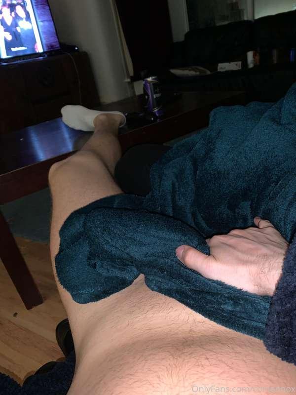 Few drinks, movie and sloppy blowjob on the sofa kind of nig..