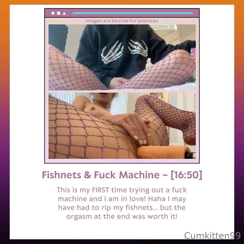 ***Fishnets & Fuck Machine***
This is my FIRST time trying o..