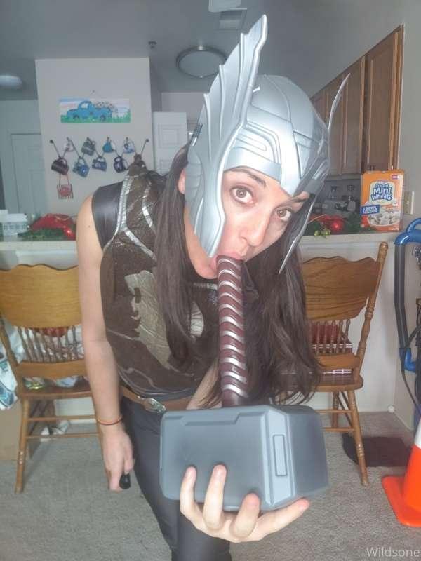 You know... Next time I cosplay Lady Thor I will be riding t..