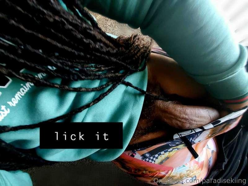 long slow licks with eye contact