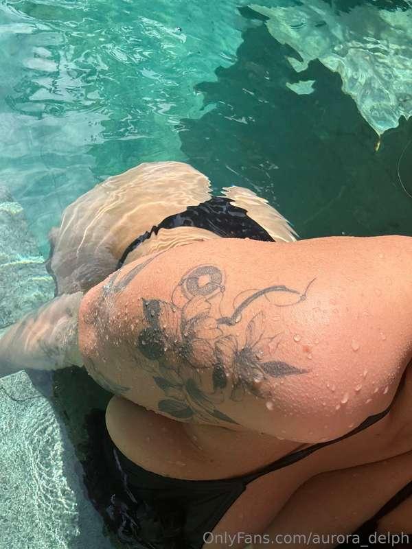 Water caresses the body, but emotions ignite from something ..