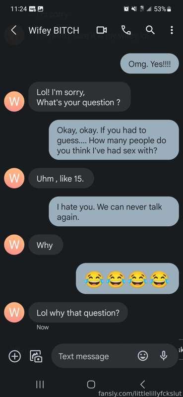 I asked my best friend how many people she thought I've fucked and her guess was 15 too. How does she not know me!? 🤦🏽‍♀️