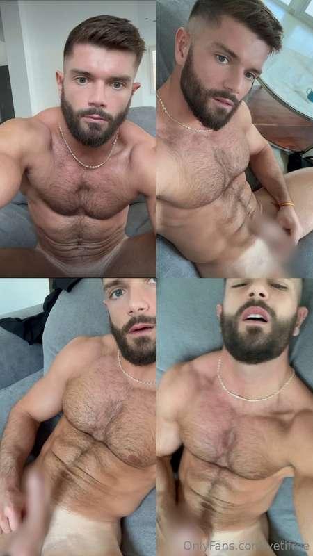 Video 47A very hairy jerk off and cum video on the couch 🔥 🥵..