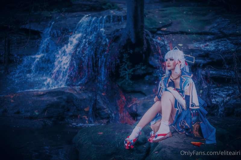 Some photos from my Kamisato Ayaka shoot 🥺 it’s not lewd but..