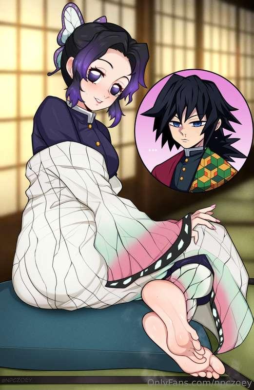 Shinobu Kochō sometimes takes it upon herself to remind Giyu..