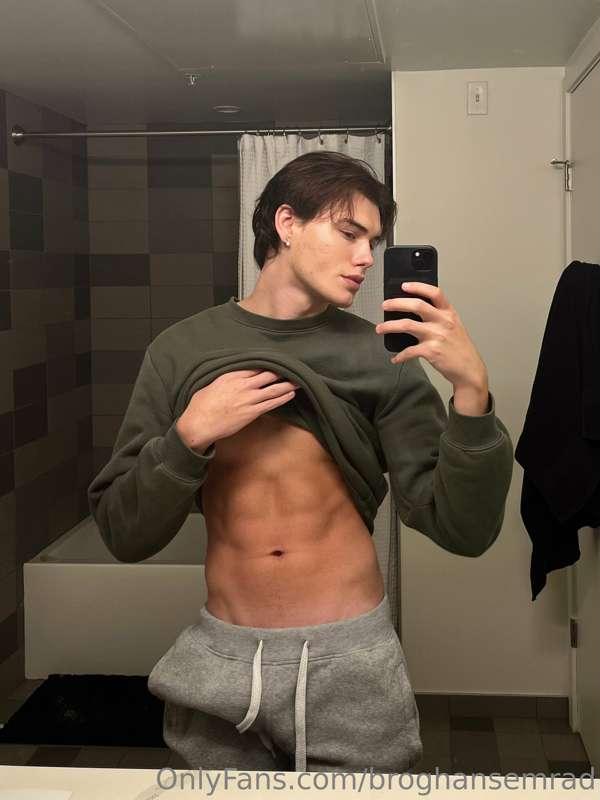 Sweats are best with no underwear