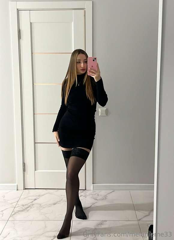Black is always a good idea. I love this dress and how it ma..