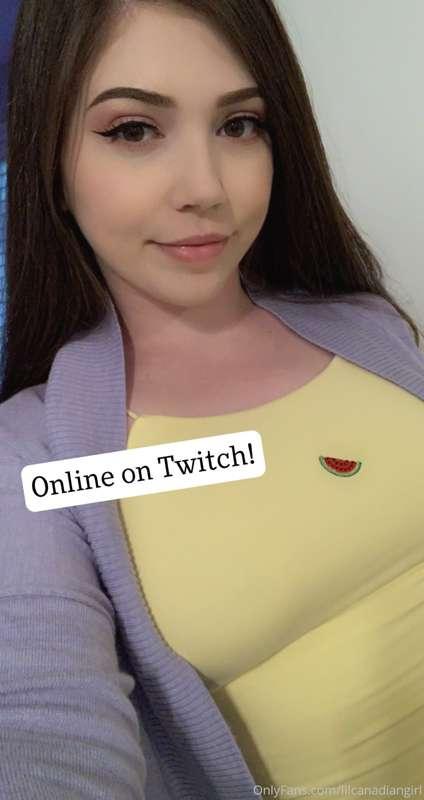 Online now on twitch!! 
twitch.tv/lilcanadiangirl