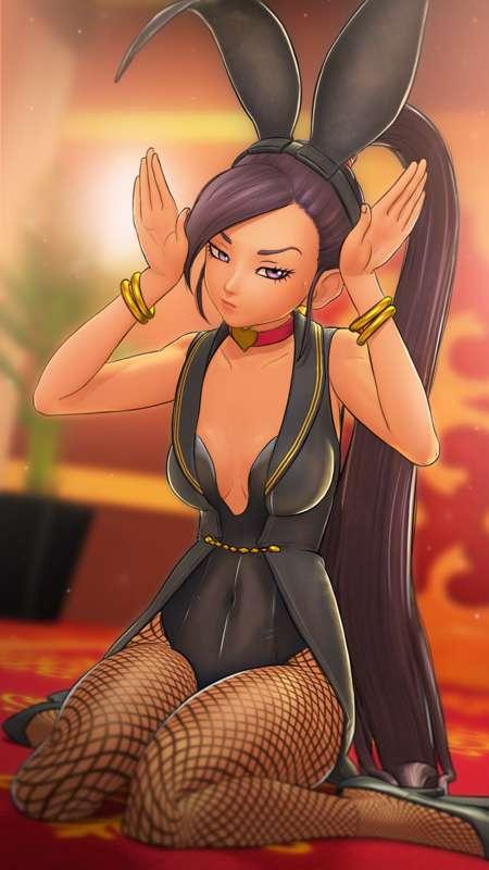 Jade Bunny Girl (Poster, SFW kinda)