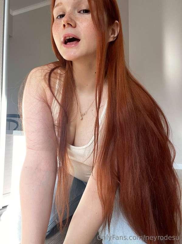 Will you pat me on my **ginger head**? ☺️🍊🧡