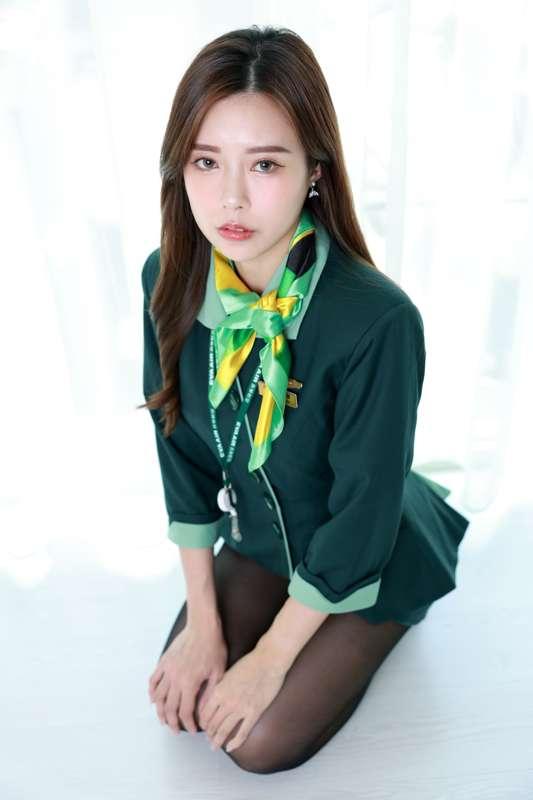 Judy-female flight attendant-in studio-vol.4