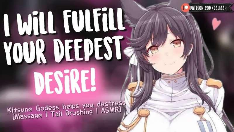 Kitsune Goddess helps you Destress with a Lap pillow