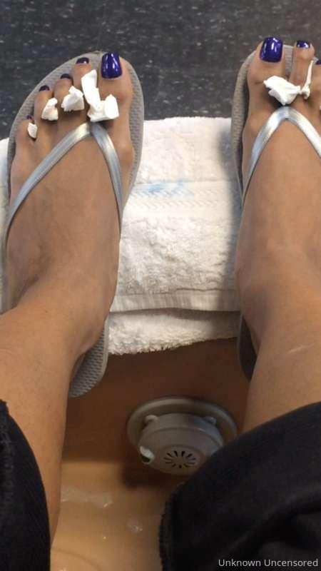 Pedicure Day - Unlock to see my feet get pampered from begin..