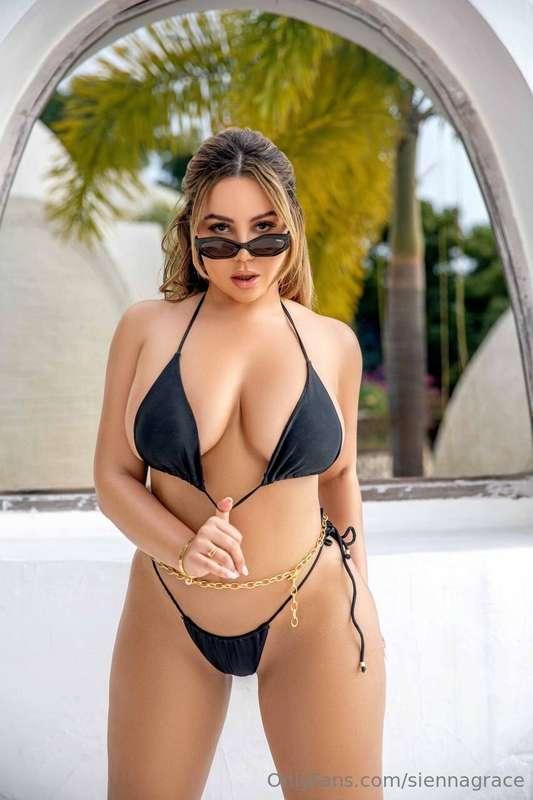 Think I’ll get some stares with this black bikini?
