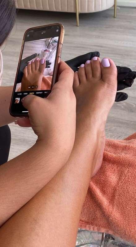 My pedicure artist loves my pretty toes!🙂❤️🤭