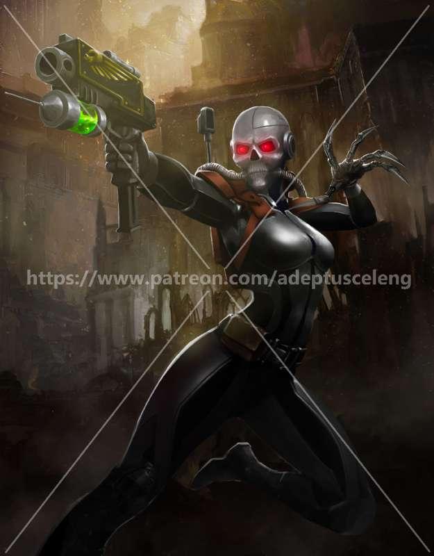 Noble sponsor reward: Female Assassin Illustration (NSFW) 
