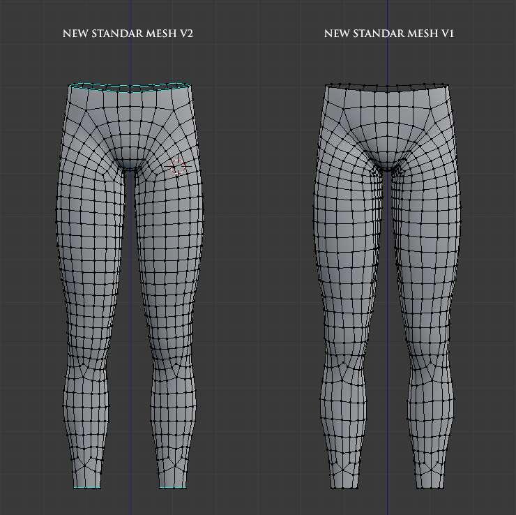 WIP - New Male Standar Mesh V2 + Male Vagina